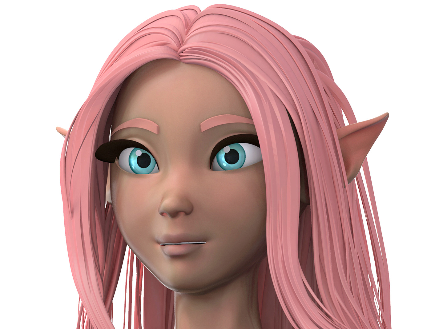 3D Character design elf cartoon Zbrush keyshot