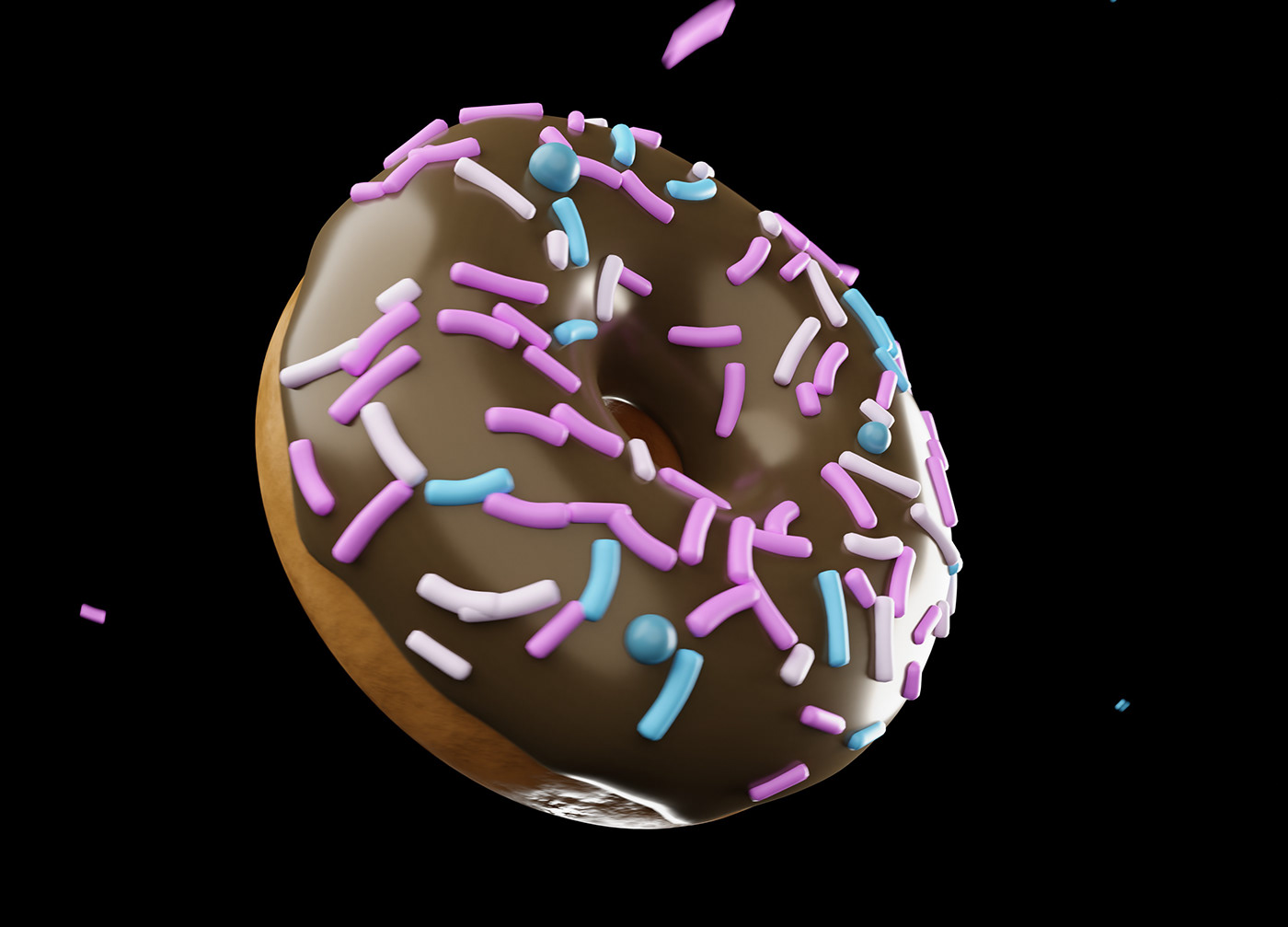 3D animation  artwork blender cartoon Digital Art  donut