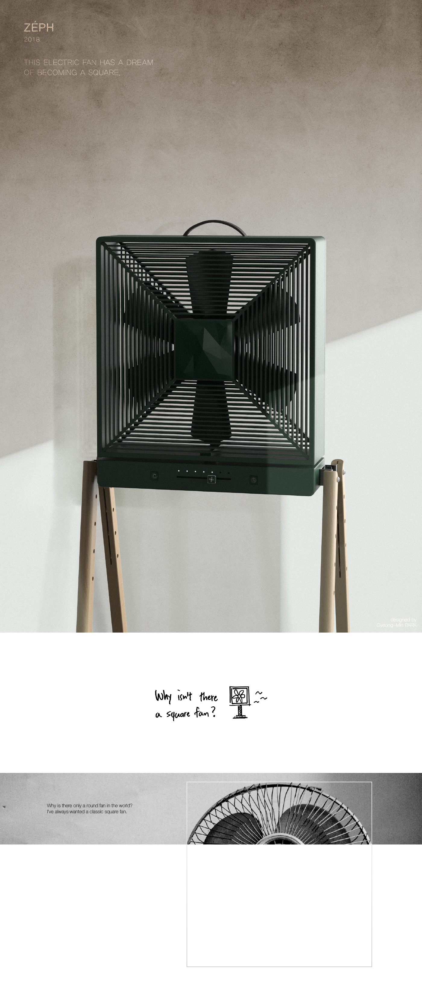zeph electric fan fan product furniture device air circulator Interior living gyeong min