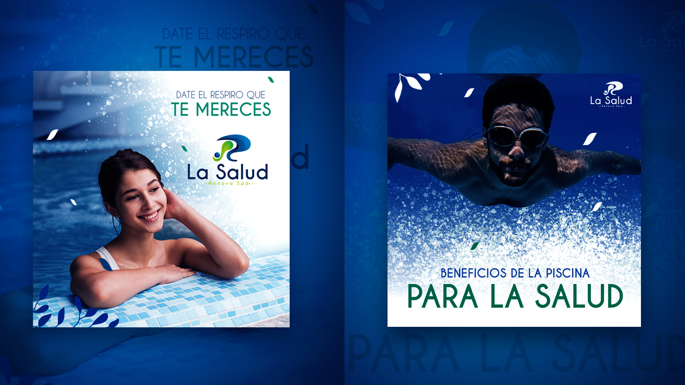 design of graphic pieces for the management of social networks for la salud renova spa