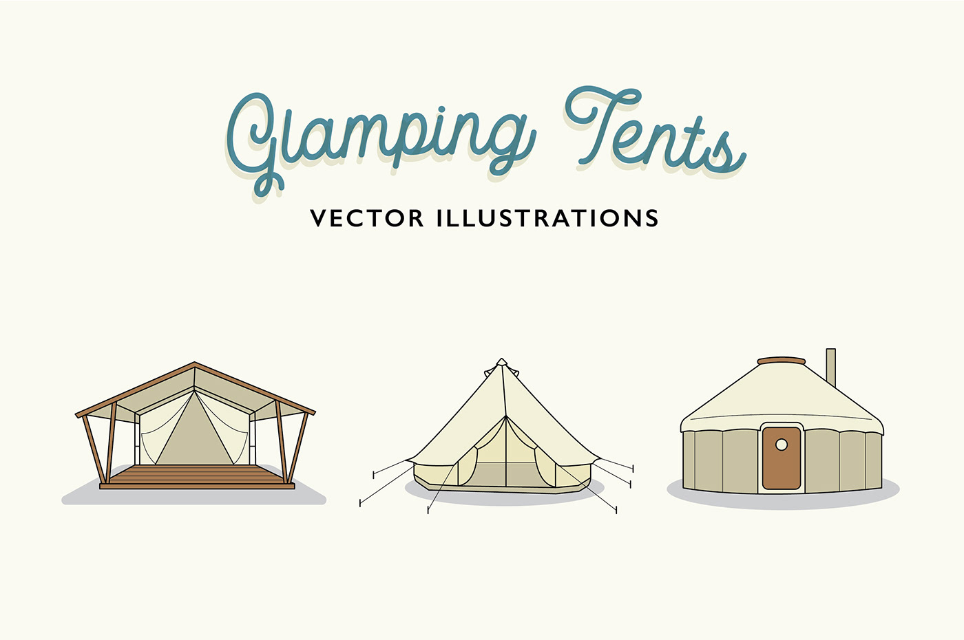 glamping tents yurt vector bell tent safari tent cabin camping