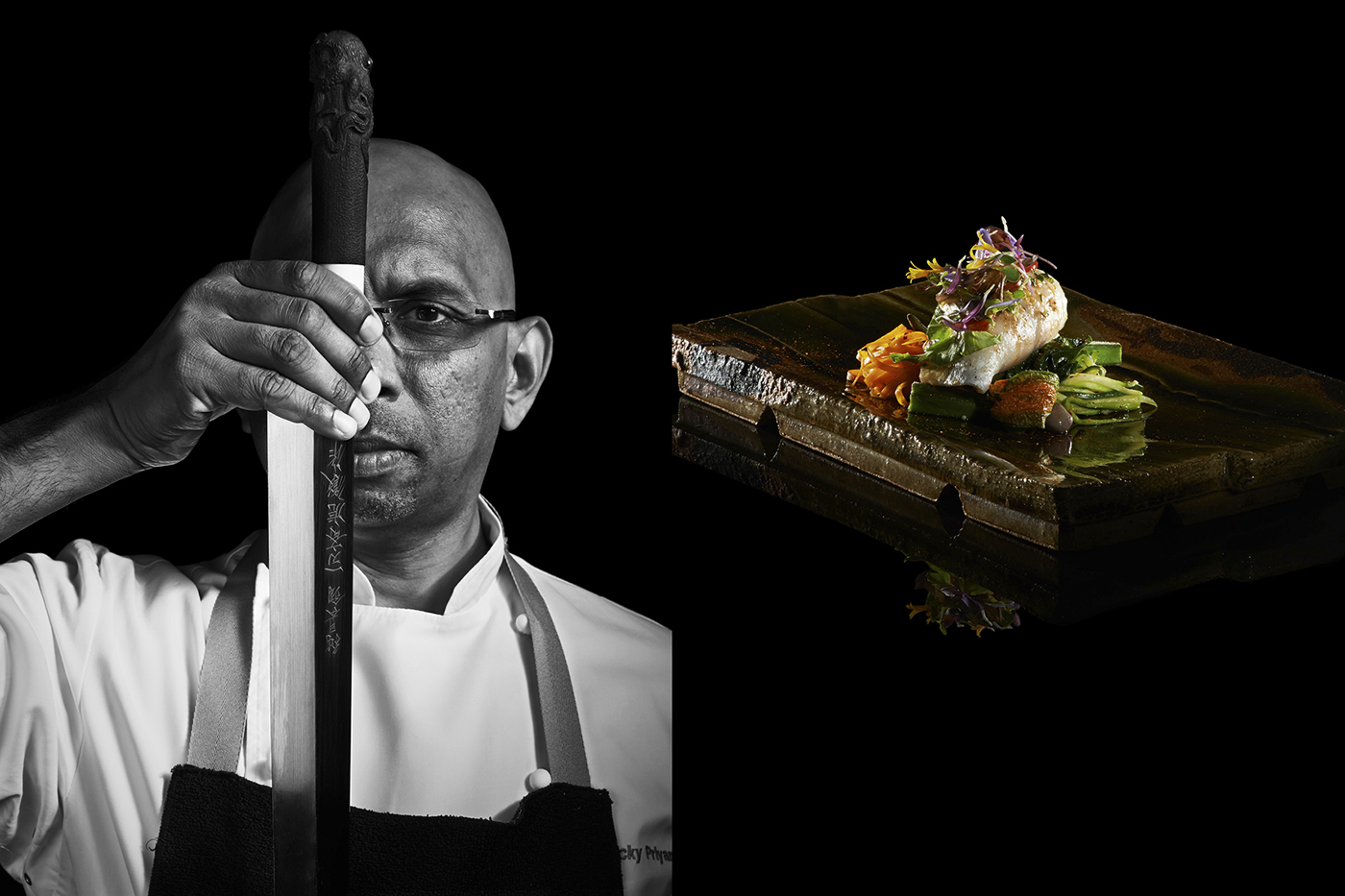 portrait chef gourmet personal project identity blackandwhite Food  dyptics portraits cookbook