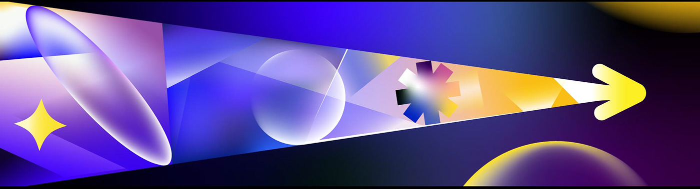 2D Animation abstract adventure blue blur curcle gradient inspiring Show yandex