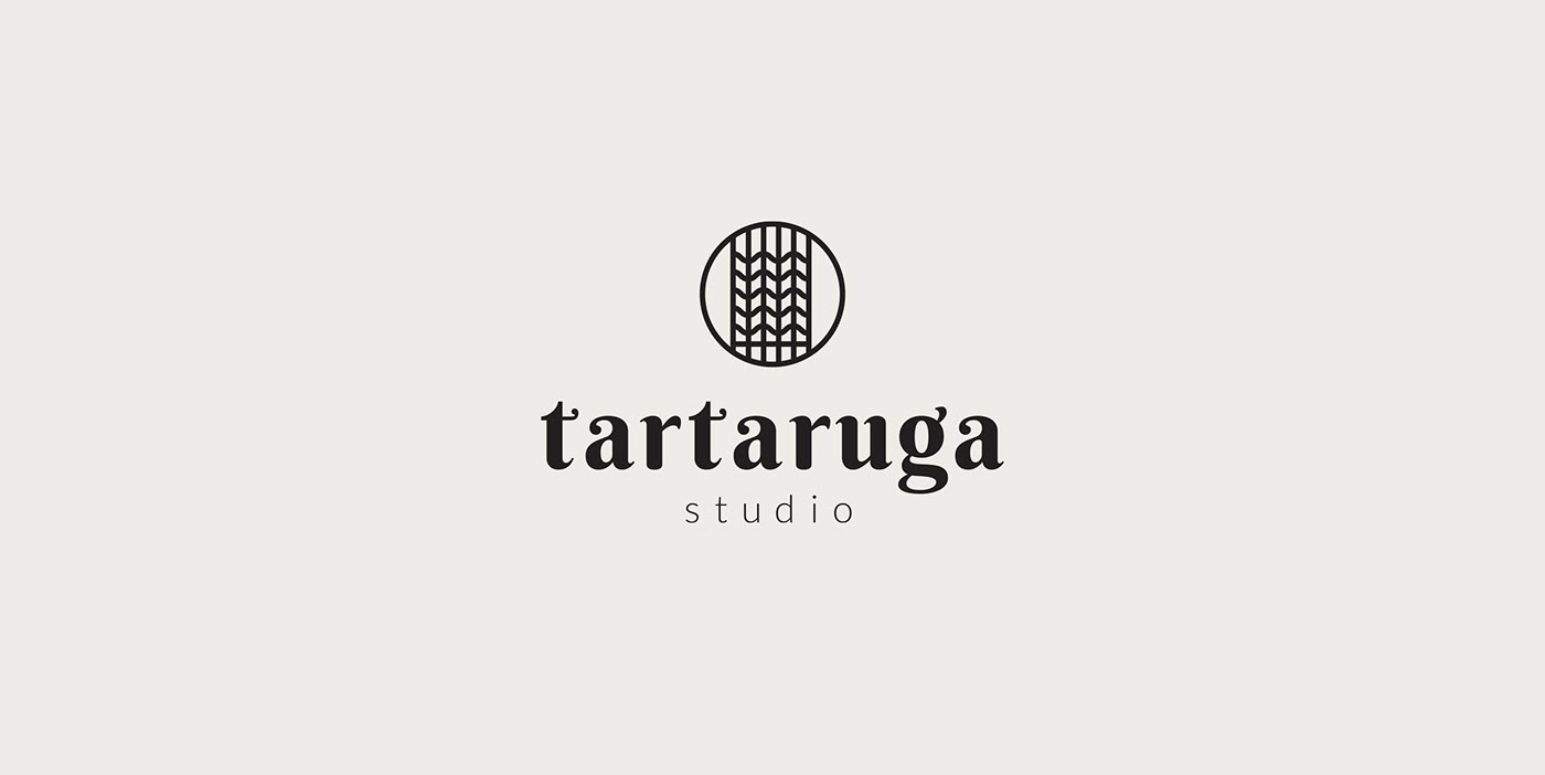 tartaruga weaving studio identity design kilims Wallhangings fabric logo polish