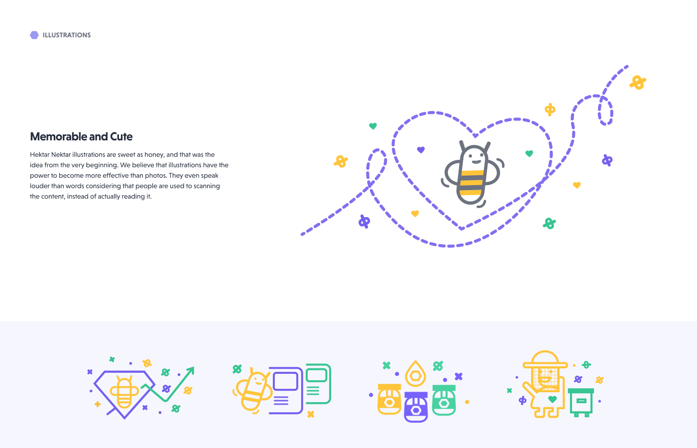 bee bees design ILLUSTRATION  portal UI ux Web Design  Website Website Design