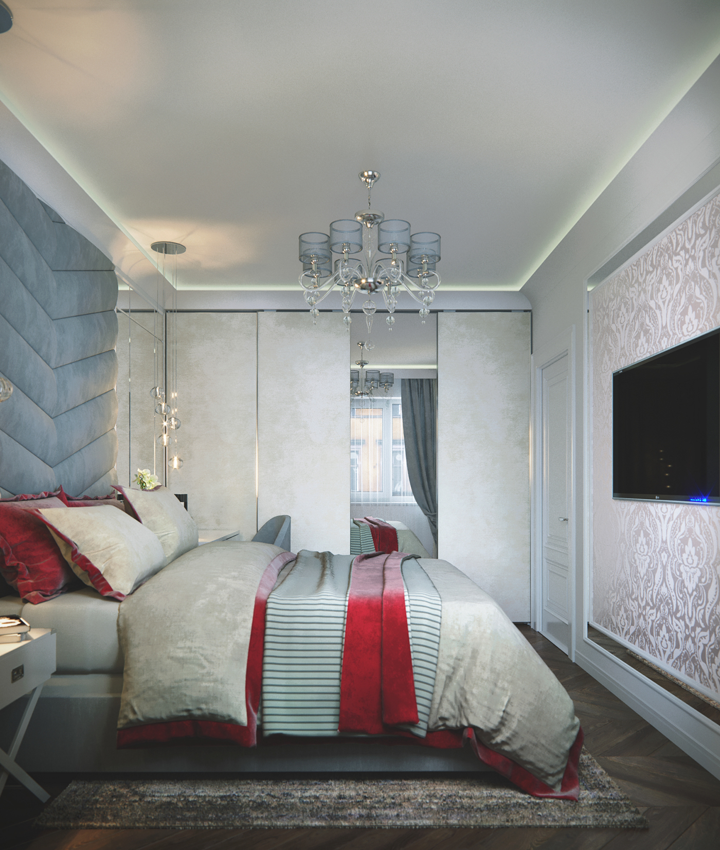 visualization bedroom design Interior Render дизайн визуализация интерьер дизайн интерьера спальня