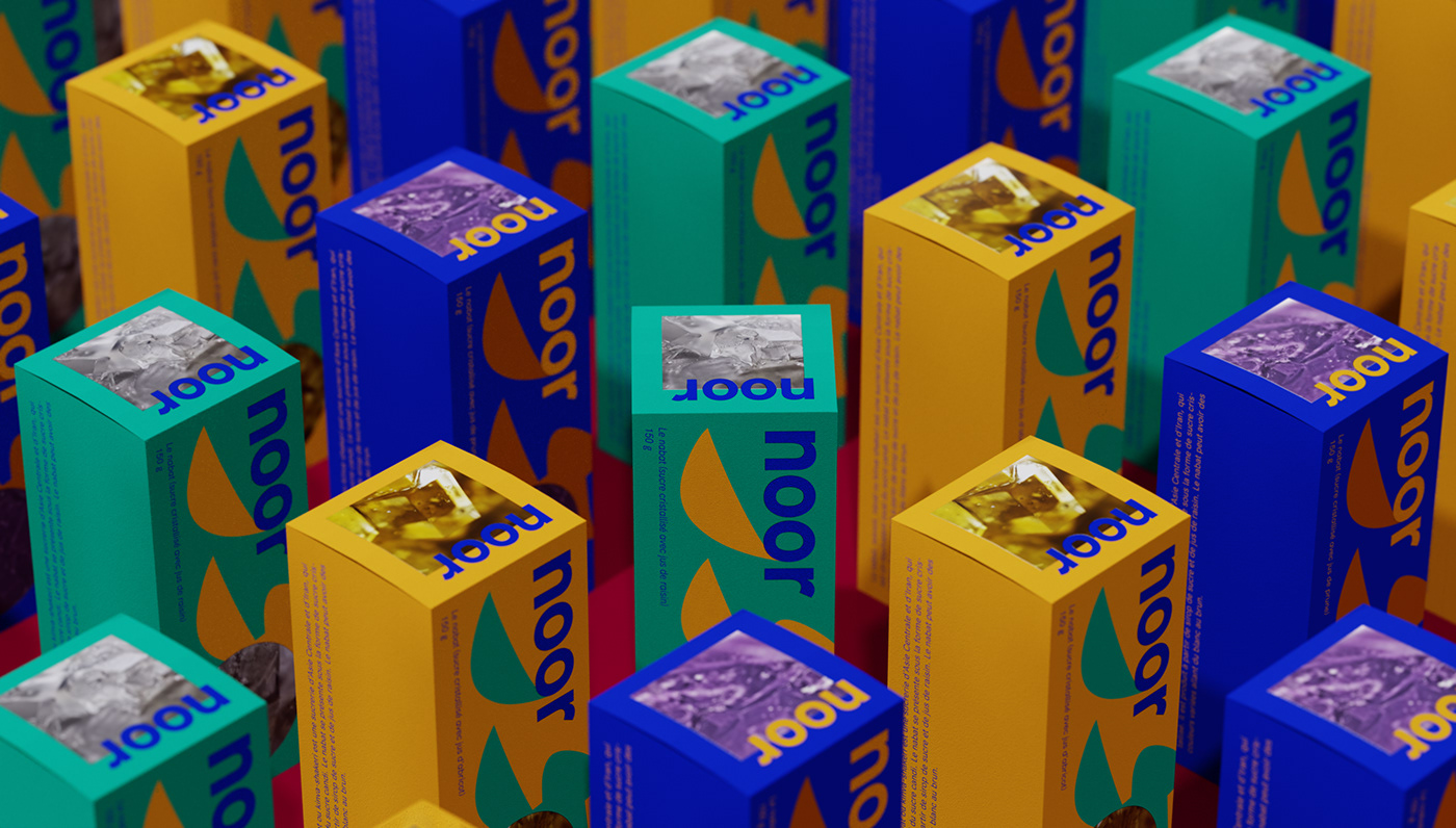 Packaging branding  oriental crystal persian type color