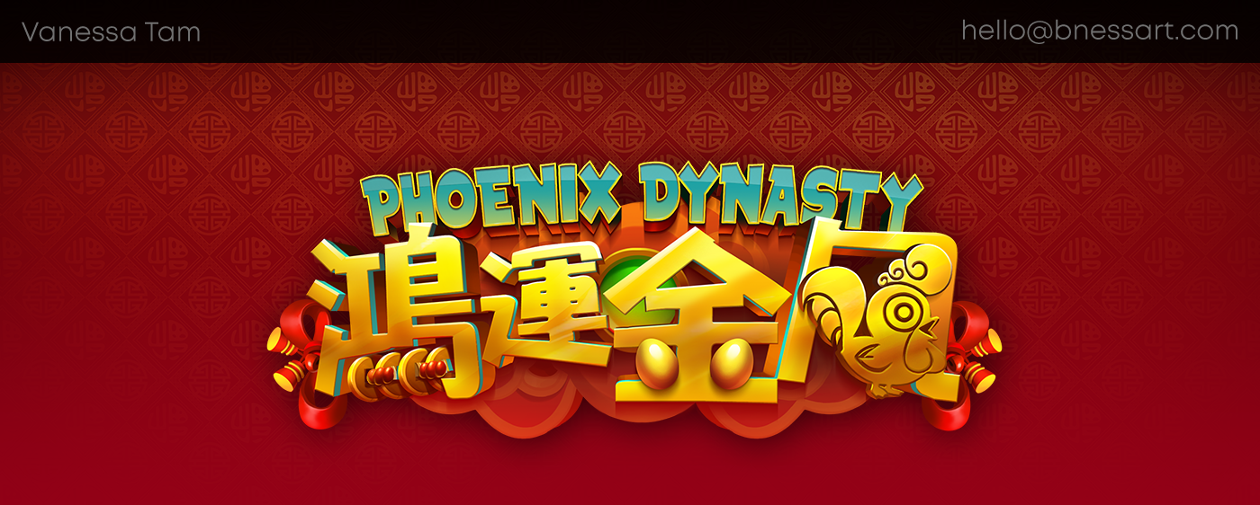 Slots slot game design  casino Phoenix Rooster chinese new year dynasty chinese zodiac Red Pocket