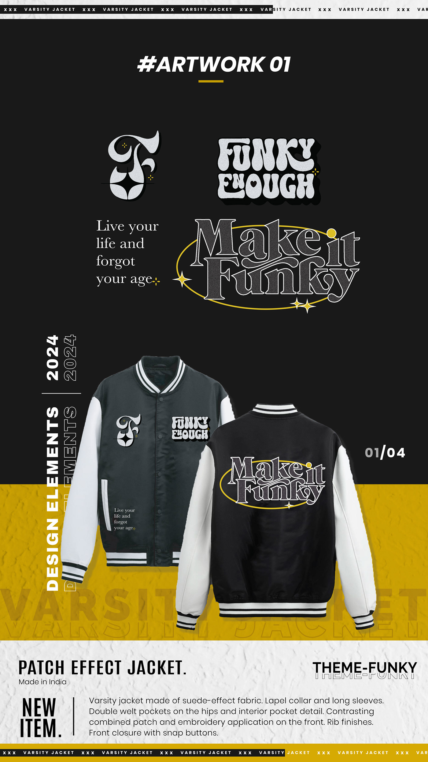 patch embroidery logo jacket styling  Fashion  design Menswear apparel fashion design