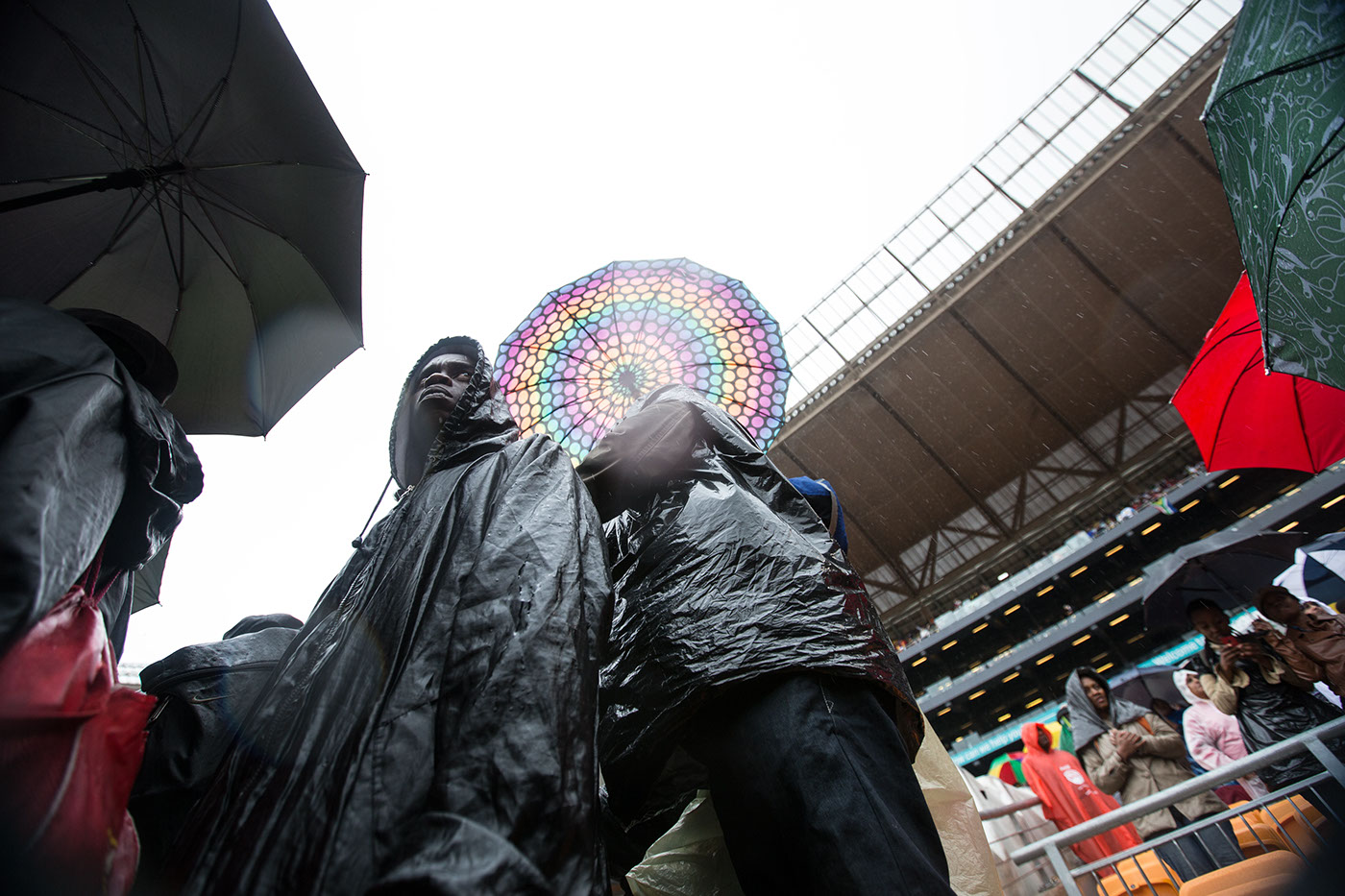 Nelson Mandela Mandela madiba tata south africa FNB fnb stadium rain lowkey anc portraits