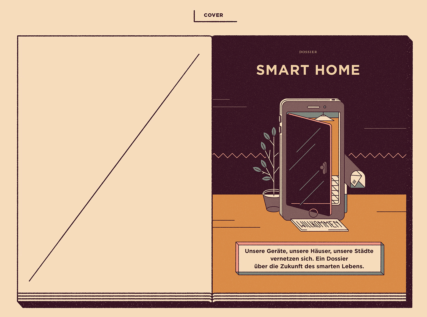 editorial design  ILLUSTRATION  kjosk Spiegel magazine hamburg Smart smarthome