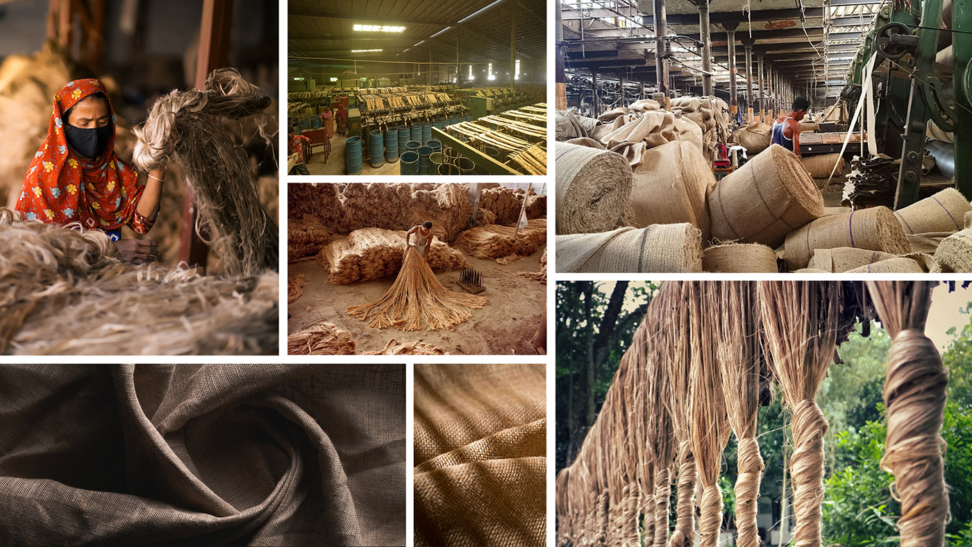 jute product and company collage images