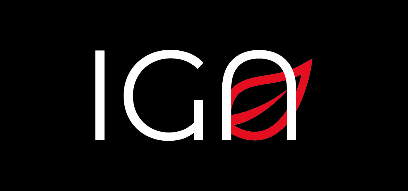 epicerie identité visuelle IGA Image de marque Logotype signature