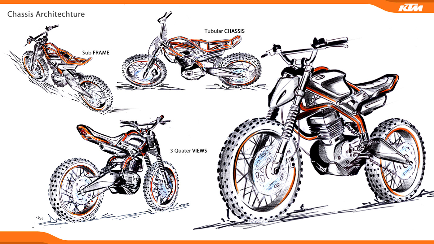 glynn kerr industrial design  KTM masterclass motorcycle design scrambler Automotive design product design 