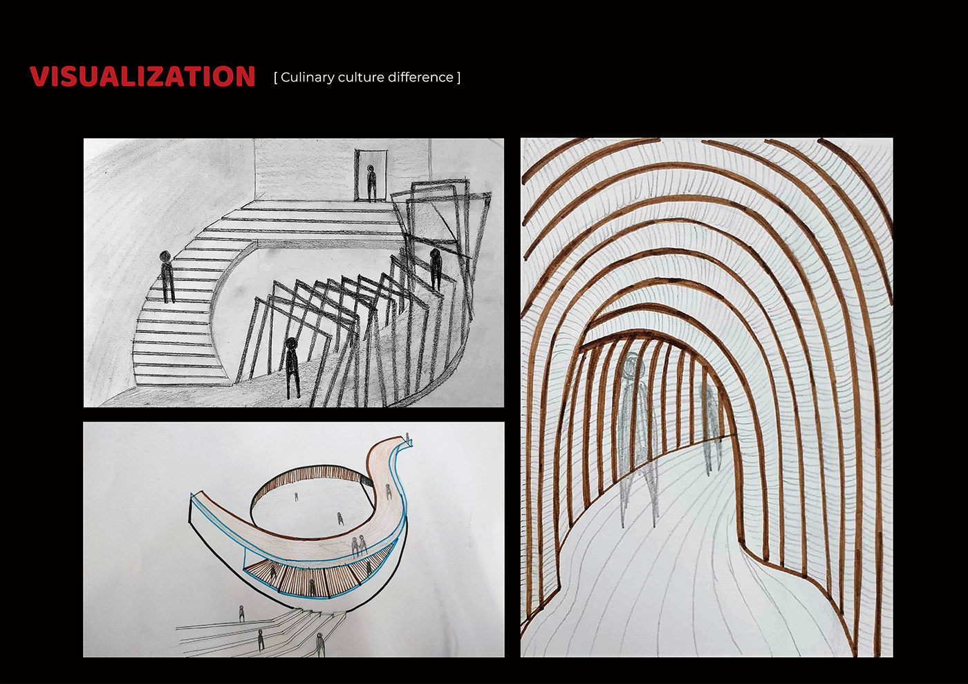 pavilion architecture taste design narrative Exhibition  storyboarding   umami Thematic space