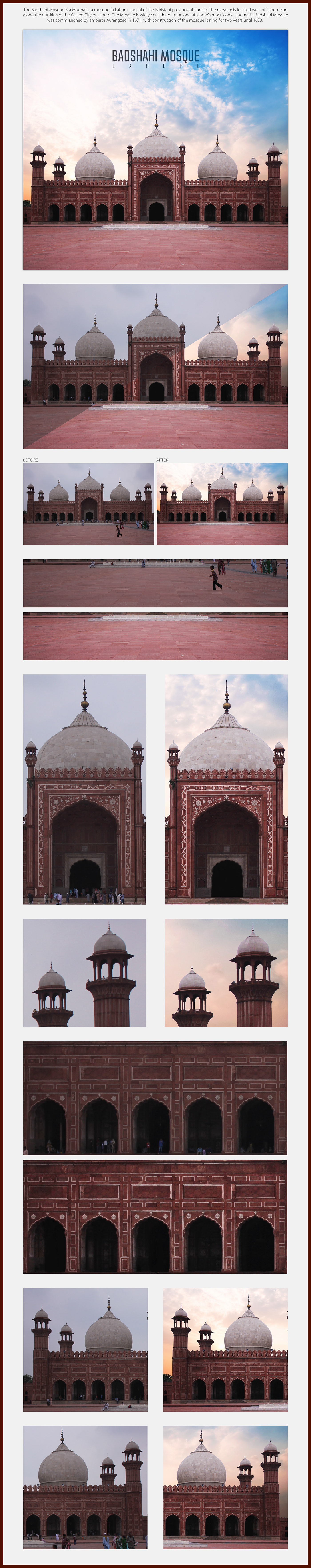 color toning manipulate Background Change architecture mogul empire history mosque shading Editing 