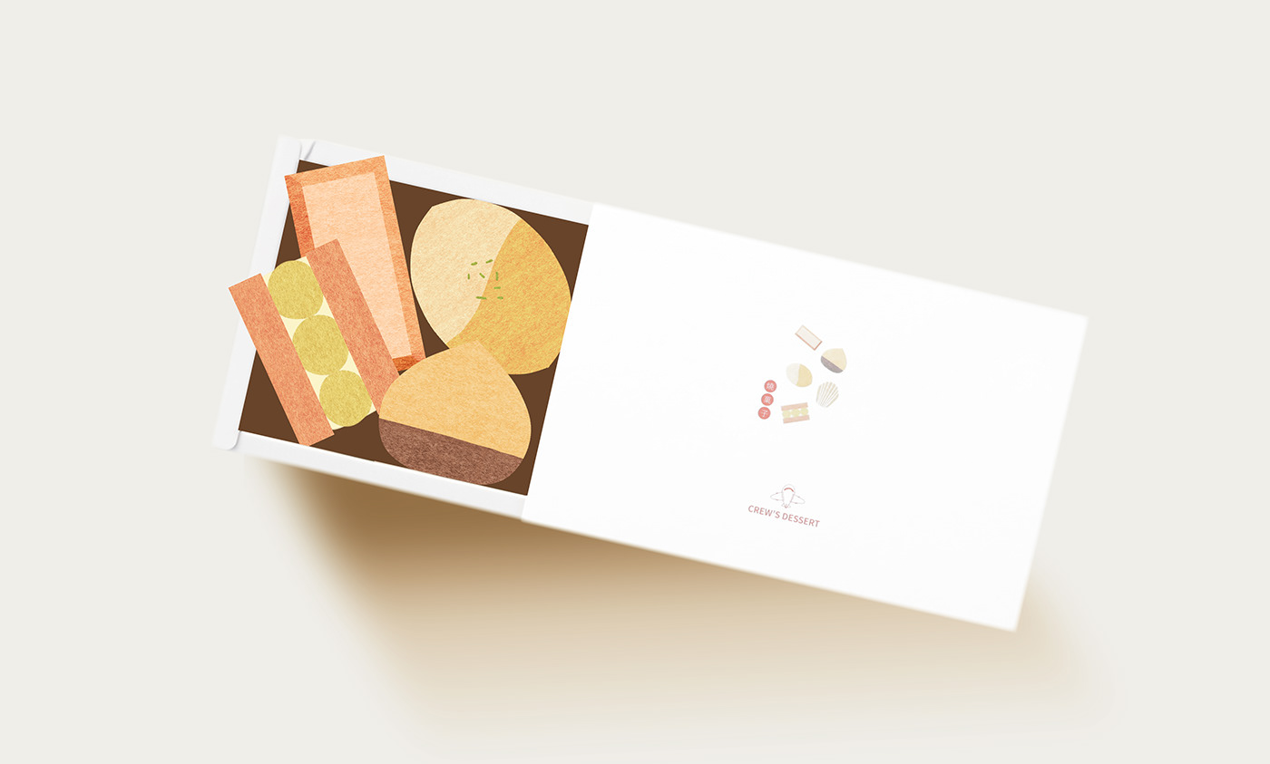 Packaging artwork dessert 자수골무 乡村