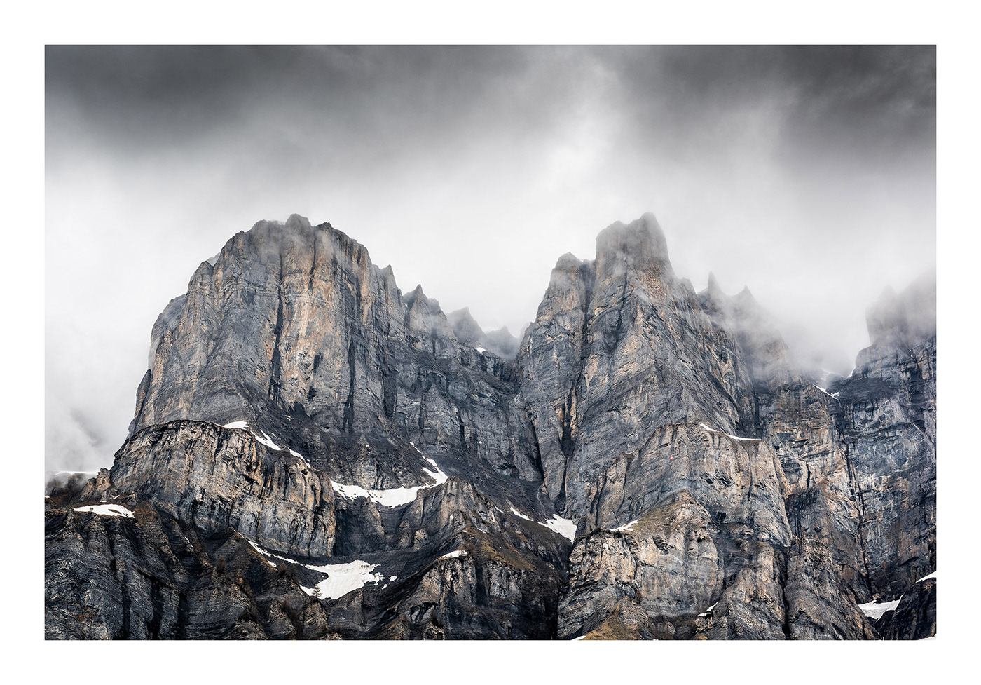 Dramatic landscape photography of the Swiss Alps taken by photographer Jennifer Esseiva.