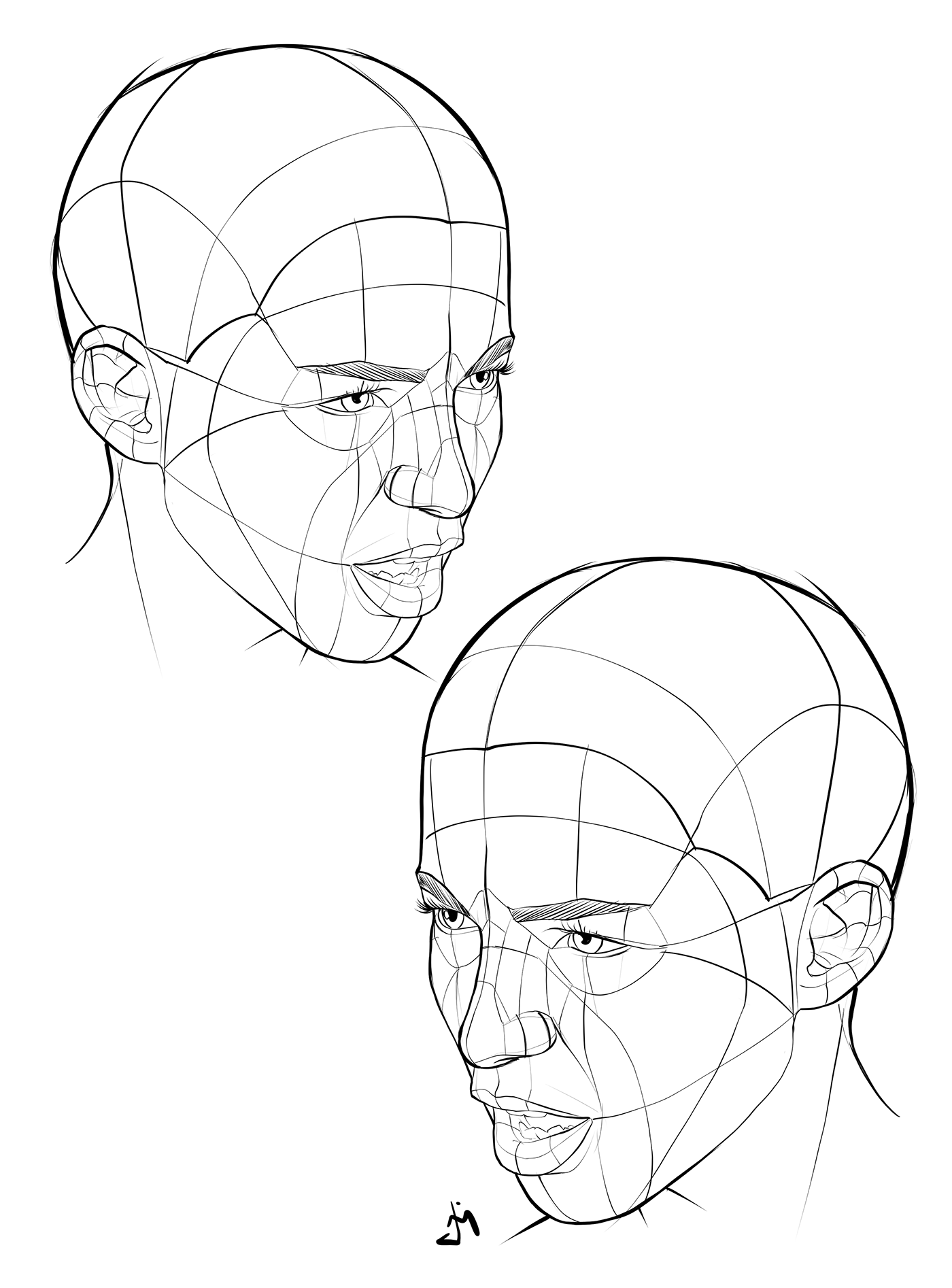 faces Poses reference