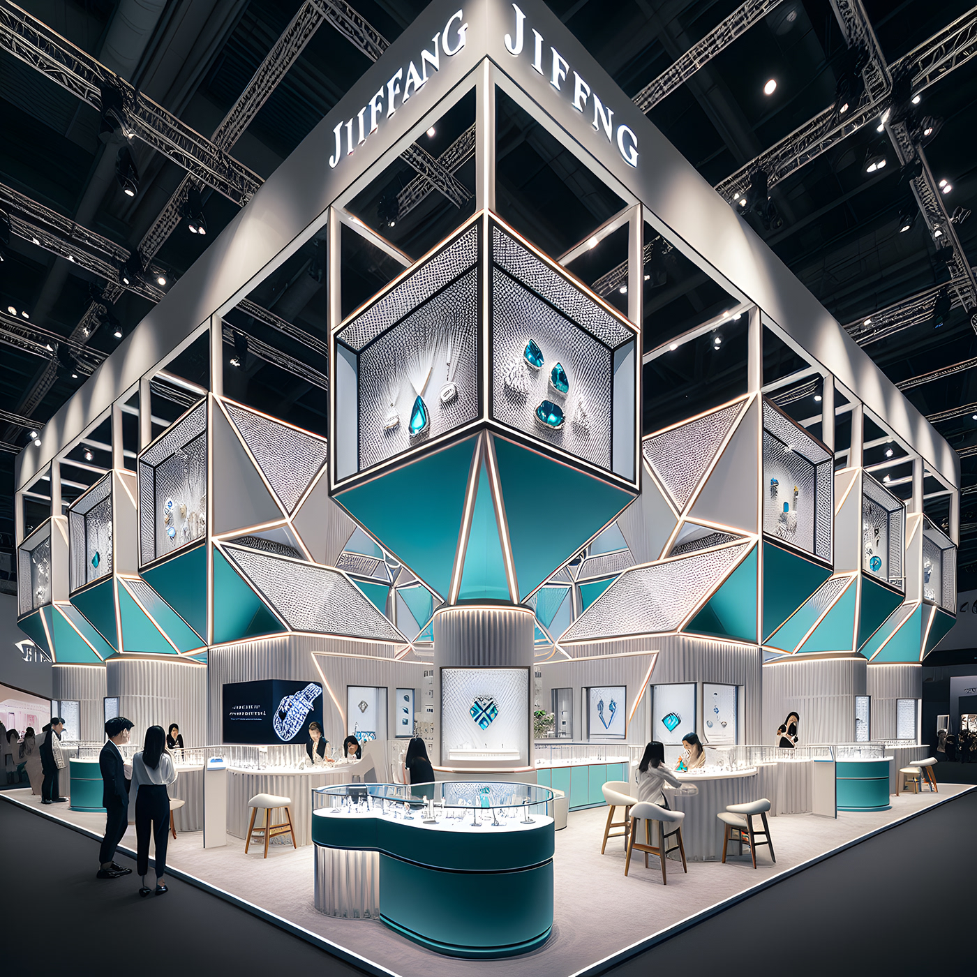 exhibition stand Exhibition Design  Exhibition  booth design 3D expo architecture interior design  ai Trade Show