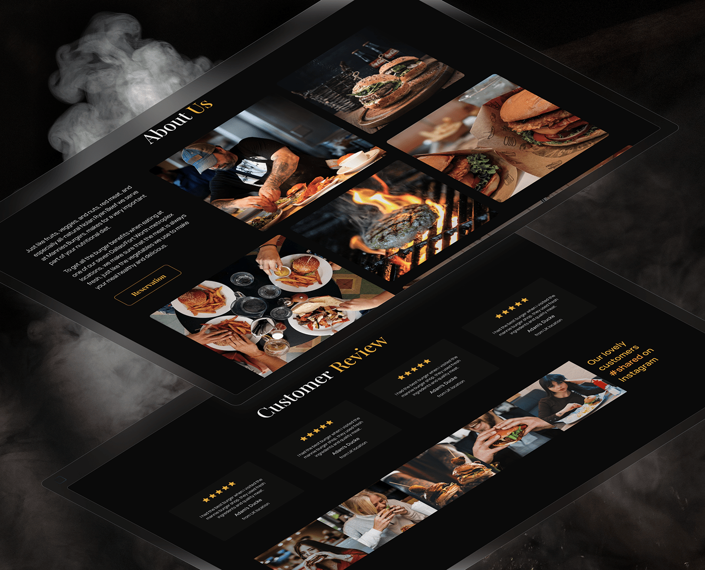 burger burgerwebsite Fast food Figma landing page restaurant ui design UI/UX user interface Web Design 