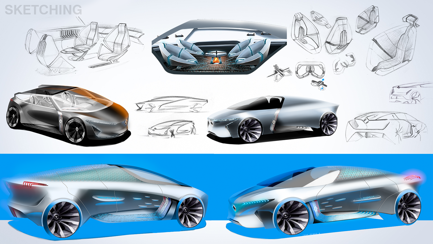 car renault conceptcar Sportscar family design