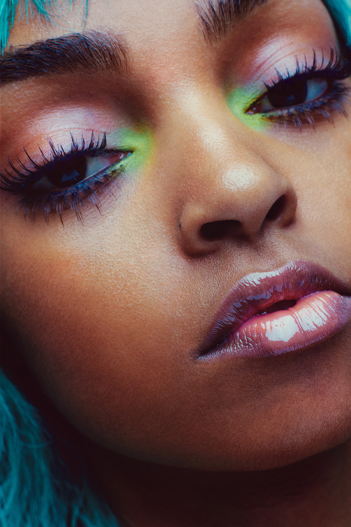 model beauty fashioneditorial magazine colors makeup editorial portrait