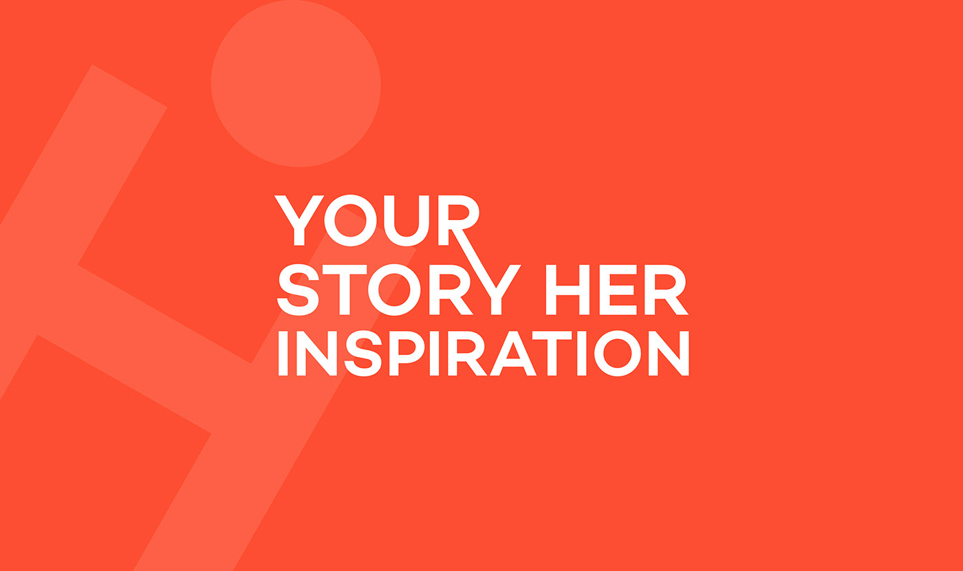 her inspiration Lady non-profit story women amazing letter h minimal simple