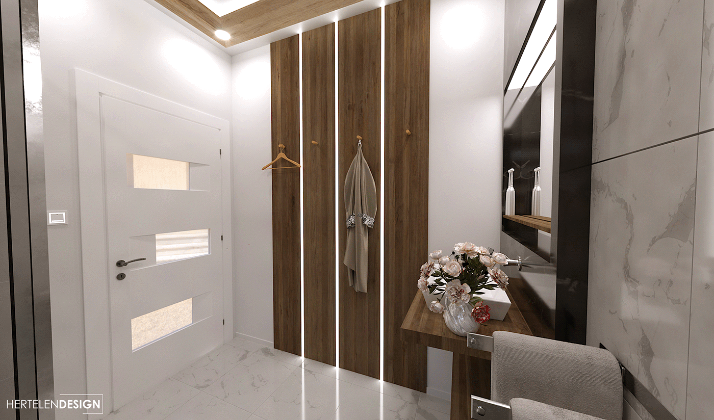 bathroom interor marbla wood hertelendesign design modern