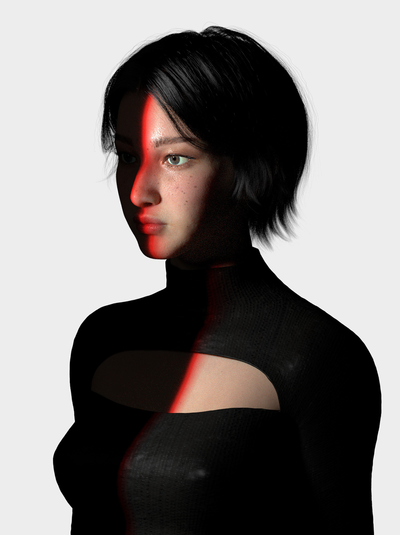 virtual human CGI 3D Maya Zbrush Character arnold Xgen photoshop