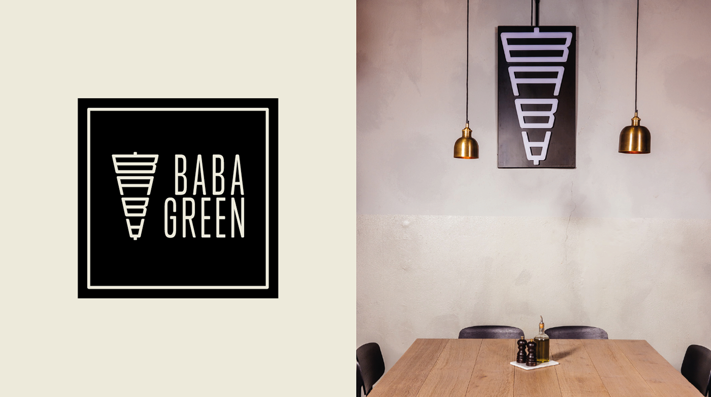 branding  visual identity Corporate Identity Baba Green graphic design  design logo Logotype type Interior