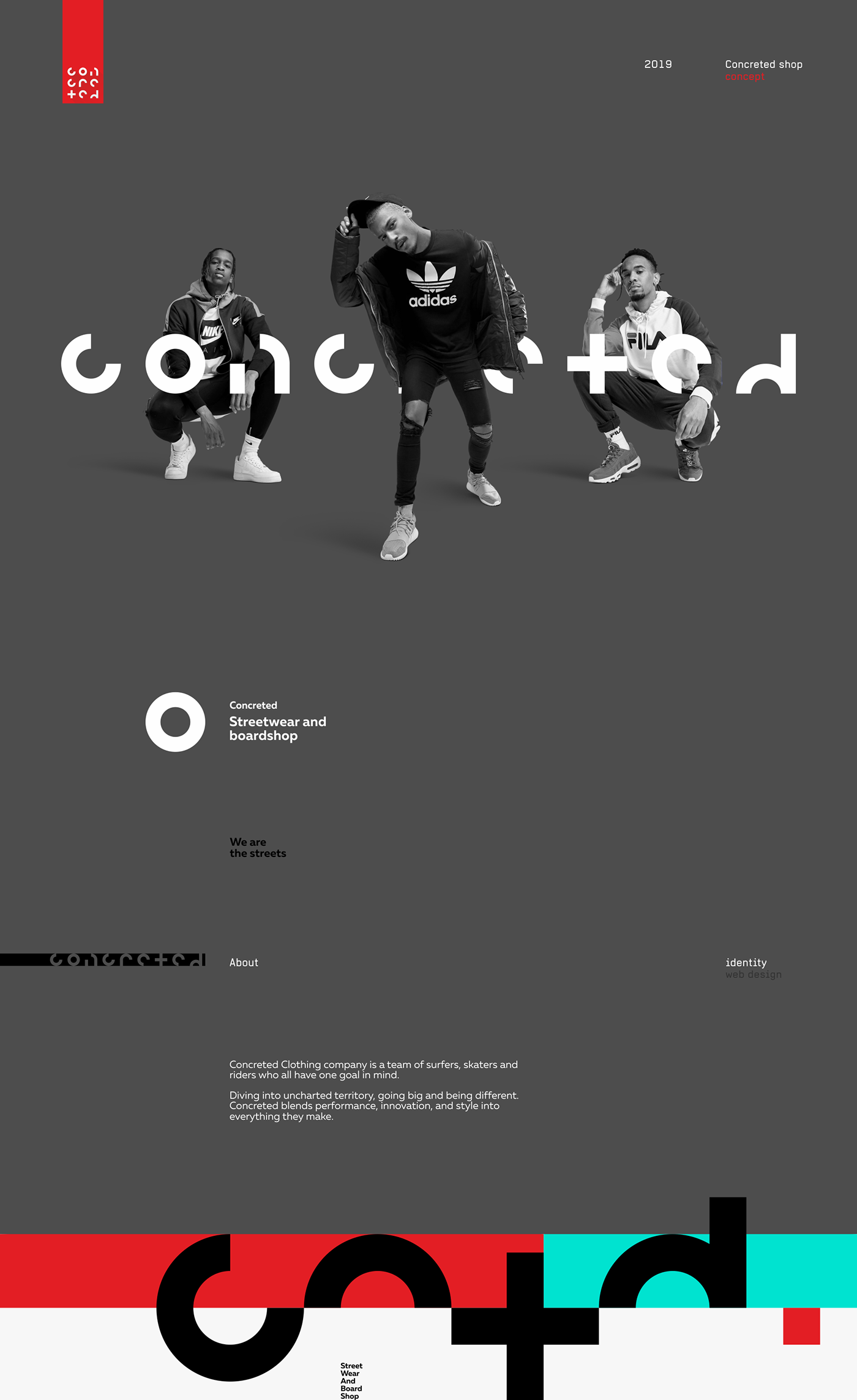 identity logo typography   shop skate streetwear Vans Nike adidas Fashion 