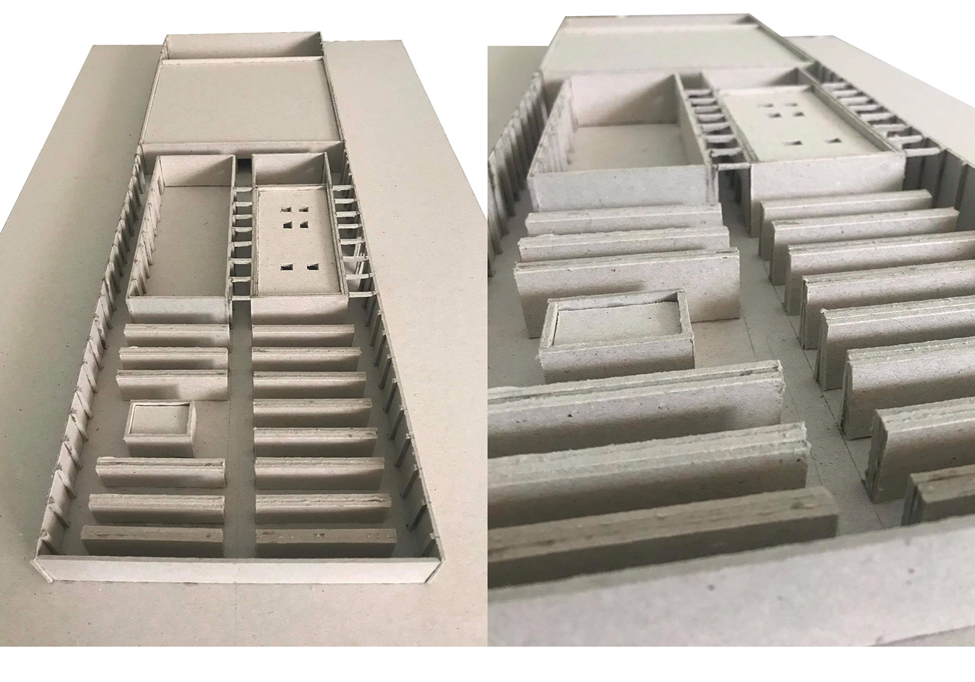AutoCAD brick architecture  crematorium scale model