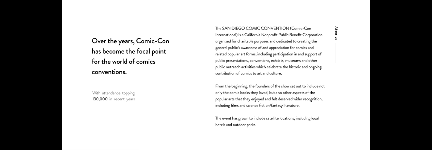 Comic Con comics concept Event product design  UI user interface ux Web Design  Adaptive