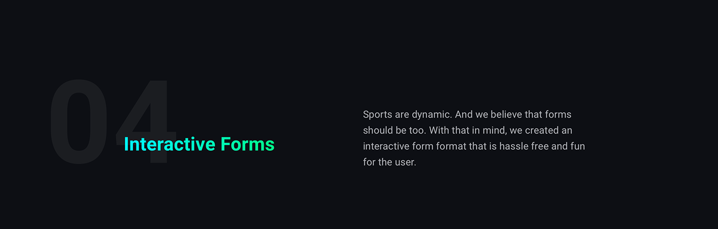 sports dark UI ILLUSTRATION  ux web app Platform Website Significa gradient