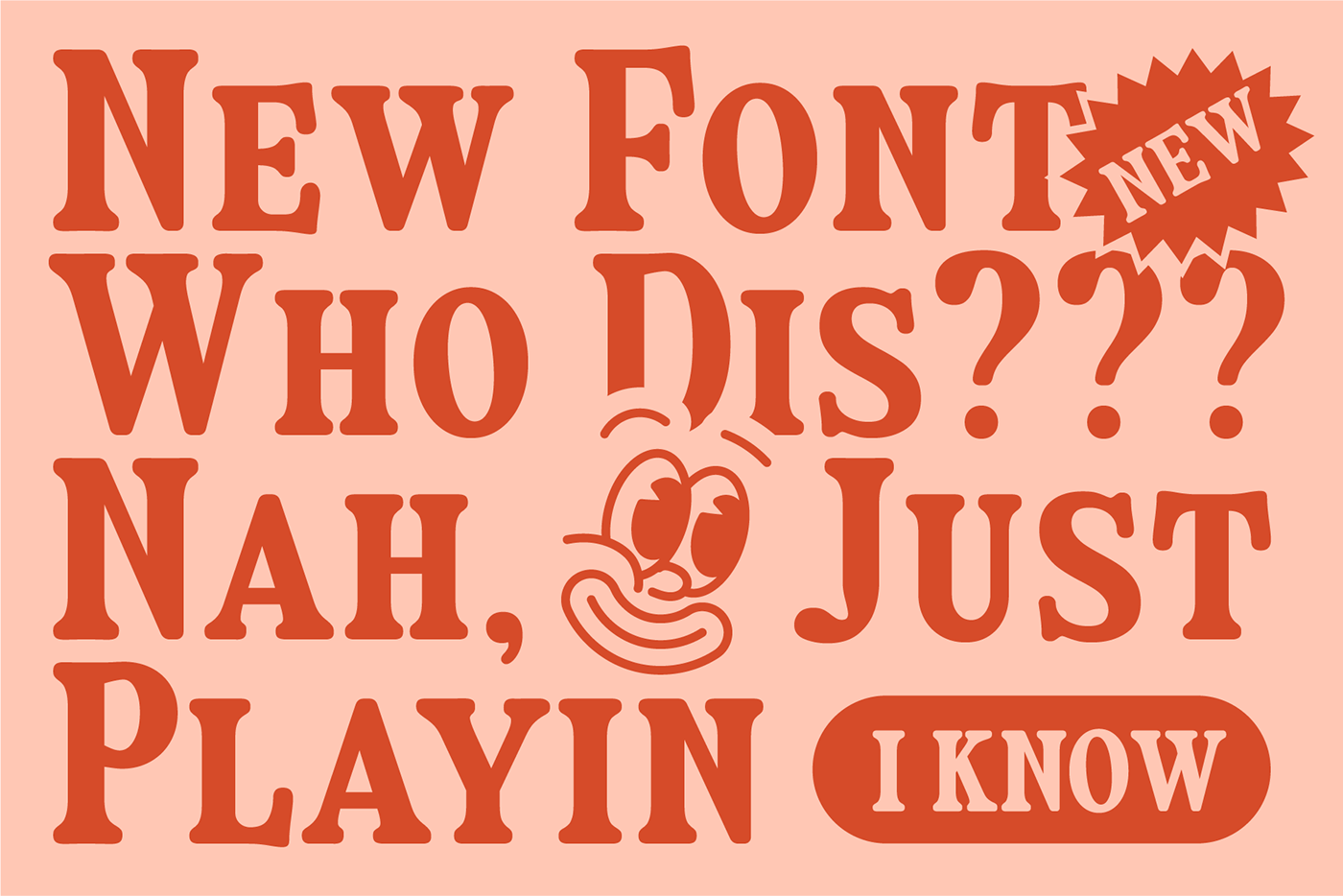 new font who dis? nah just playin, its fiyona