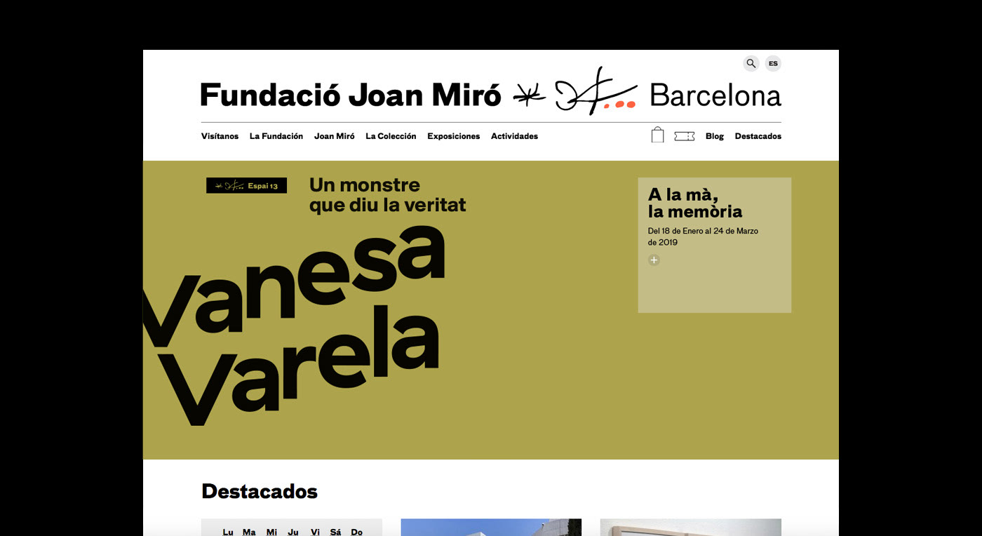 Fundació Miró barcelona miro Exhibition  museum brochure poster espai 13