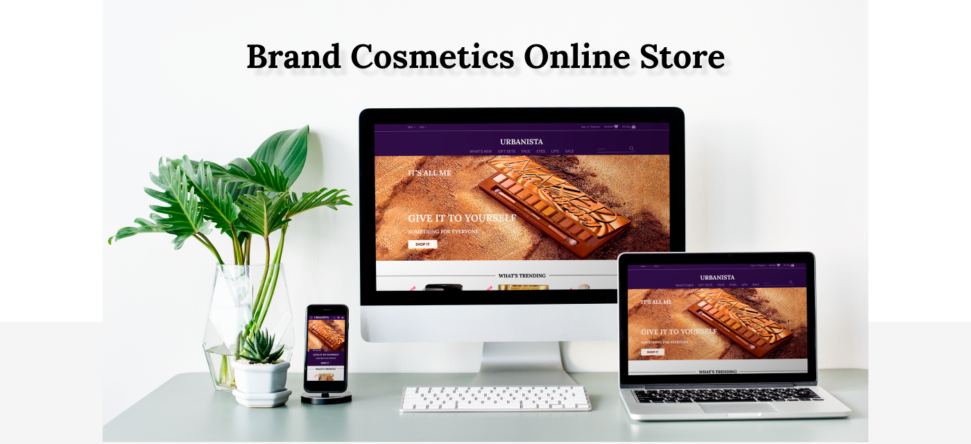 Ecommerce online store cosmetics sales