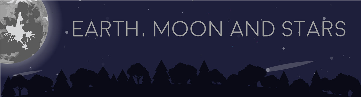 afftereffects ilustrator ilustrador moon stars earth night animation  animacion aguascalientes