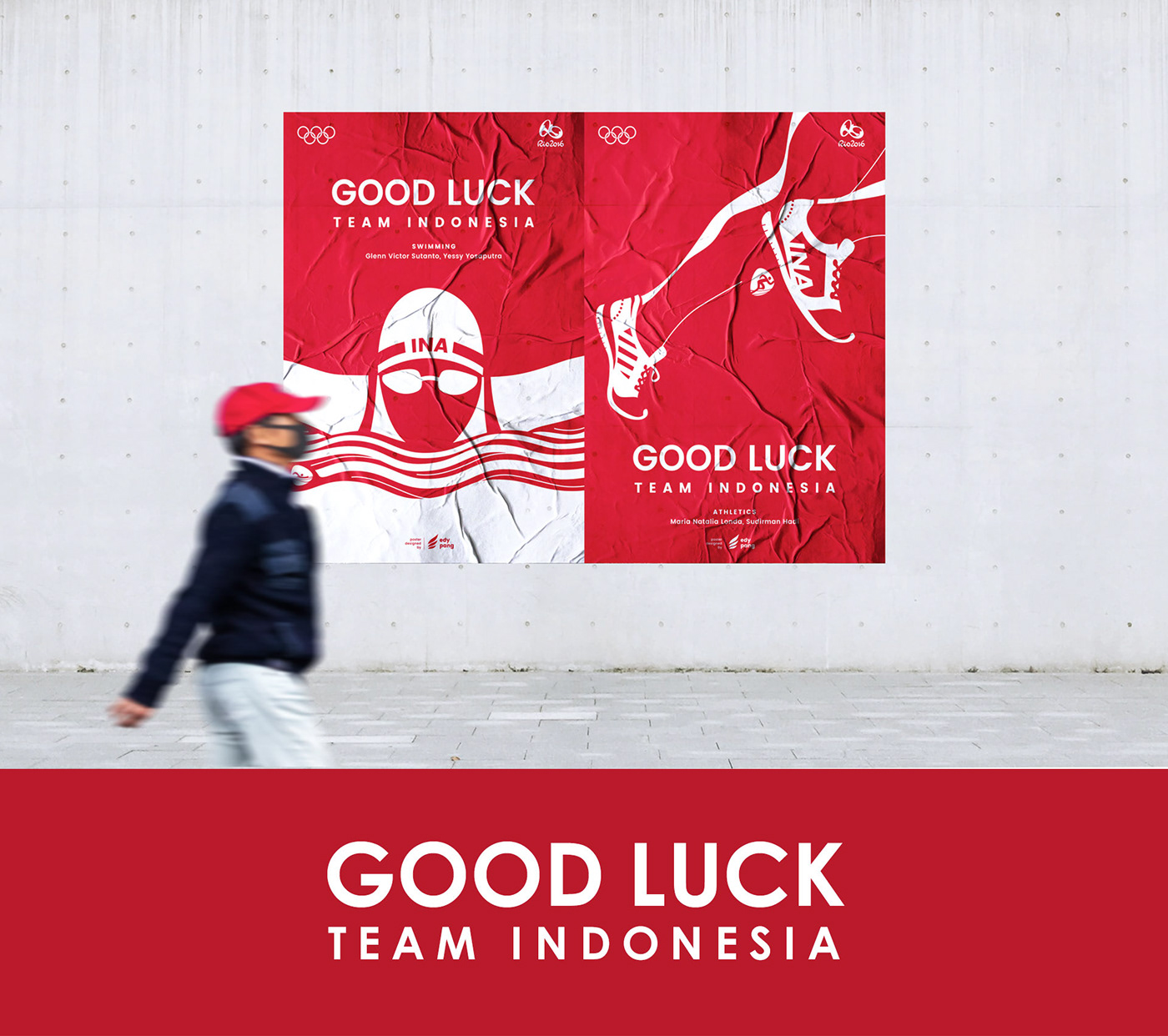 Olympics poster sports indonesia rio 2016