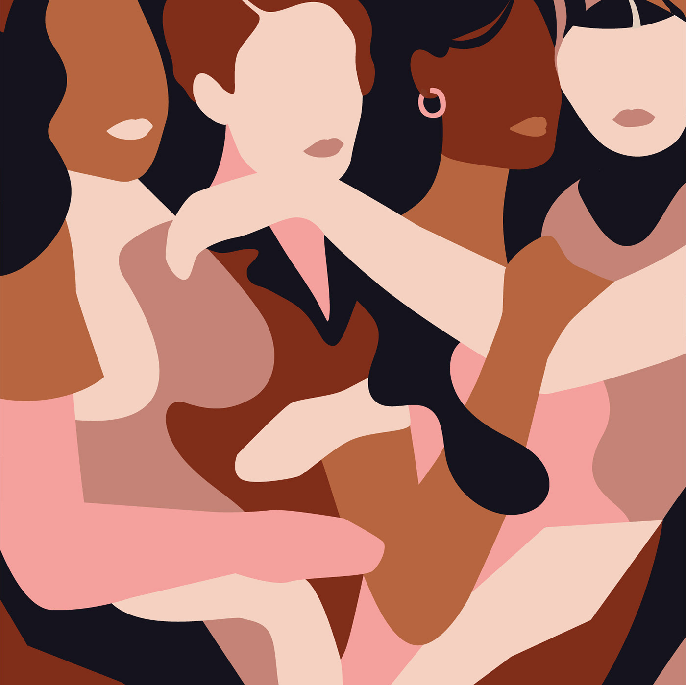artwork cover design empowerment feminist ILLUSTRATION  magazine sorority
