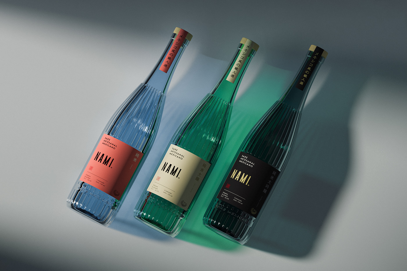 art direction  branding  label design liquor mexico Packaging product design  Sake anclastudio bottle design