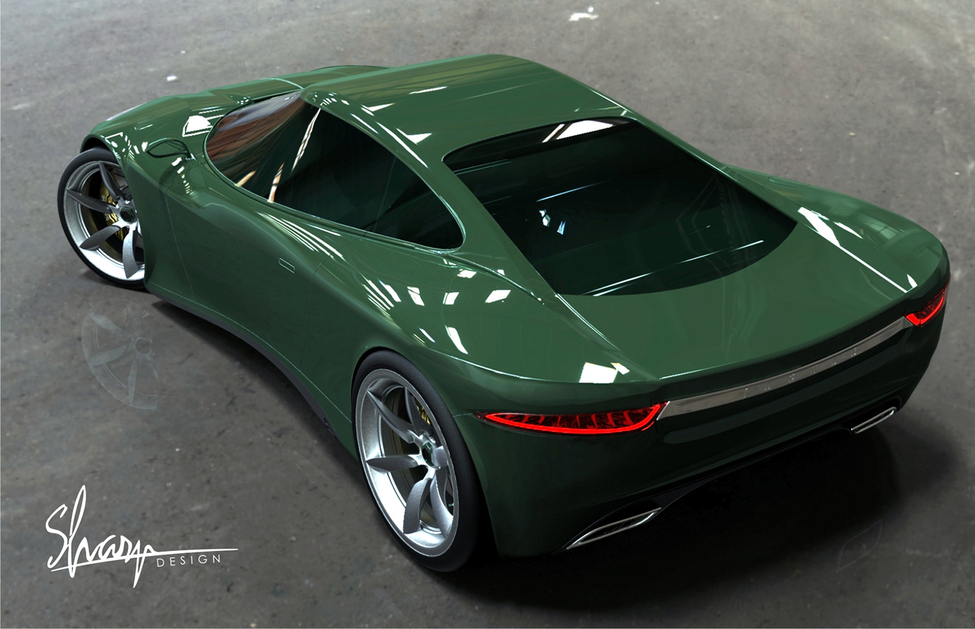 jaguar  Car concept car sports car  Rendering model automotive   modern  sustainable  green