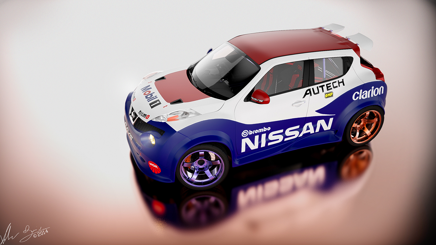 Nissan juke juke-r calsonic nismo race Livery briex Norenozer keyshot Maya