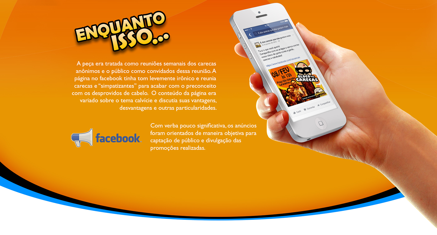 campanha publicidade Advertising  social media mídia social facebook app aplicativo para facebook Carnaval bloco marchinha