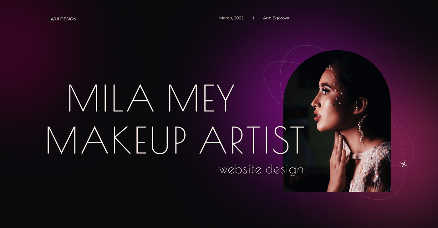 beauty landing page Make Up MAKE UP ARTIST makeup makeup artist UI UI/UX Web Design  Визажист