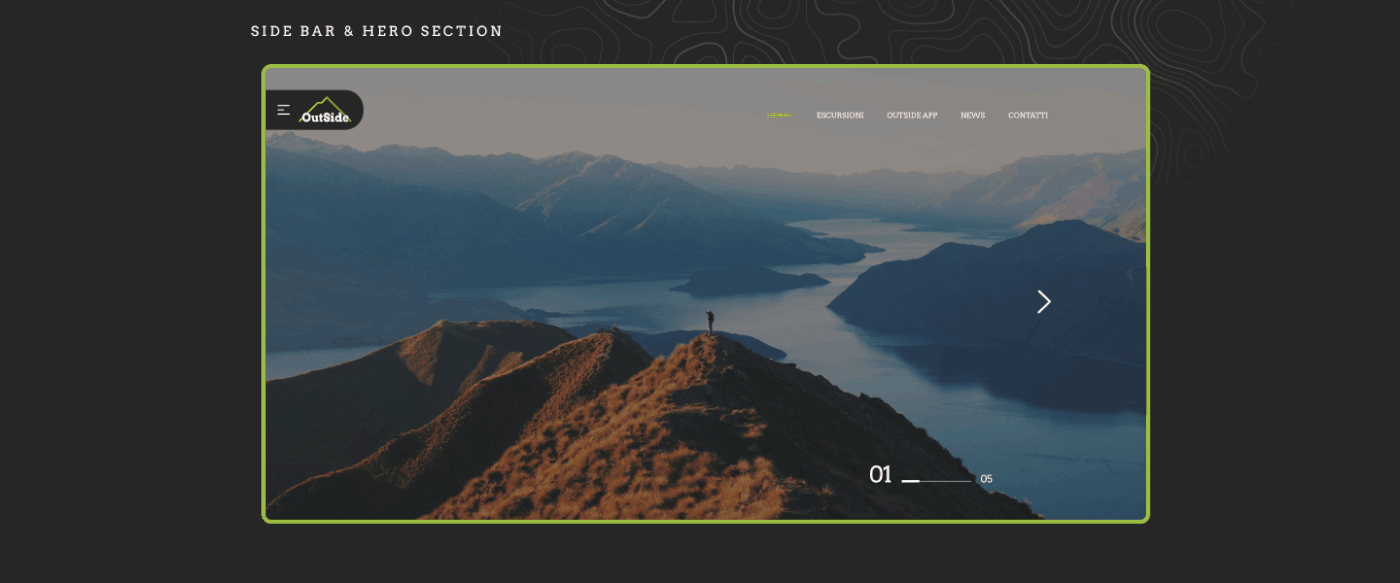 dark design excursion interaction trekking trend UI UI/UX Web Design  Website