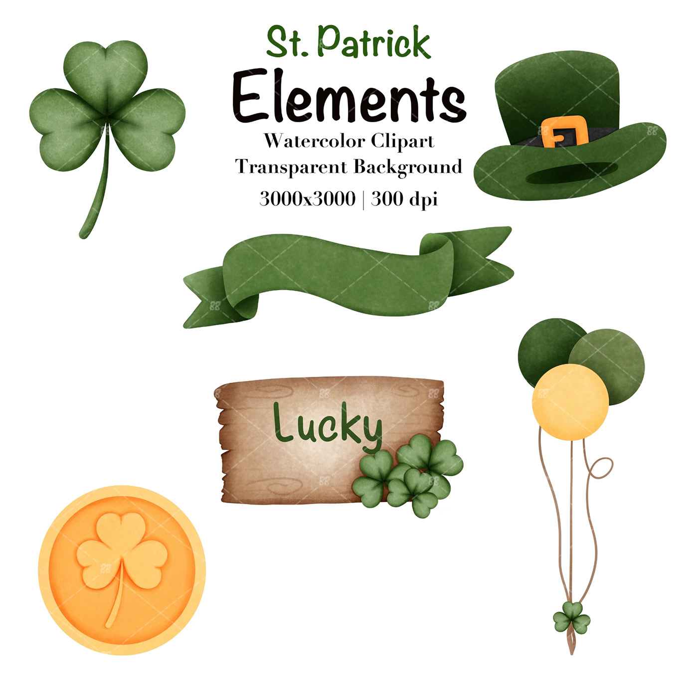stpatricksday irish Ireland clover patricks day lucky gold ILLUSTRATION  Digital Art  shamrock