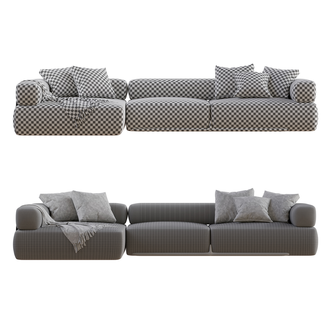 Couch 3D visualization interior design  architecture archviz Render modern 3d modeling CGI