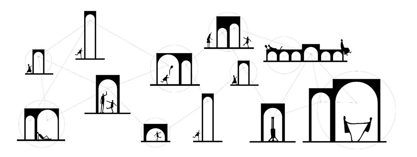 arches architectural design architecture Competition iraq lumion motif sanctuary Tamayouz Award visualization